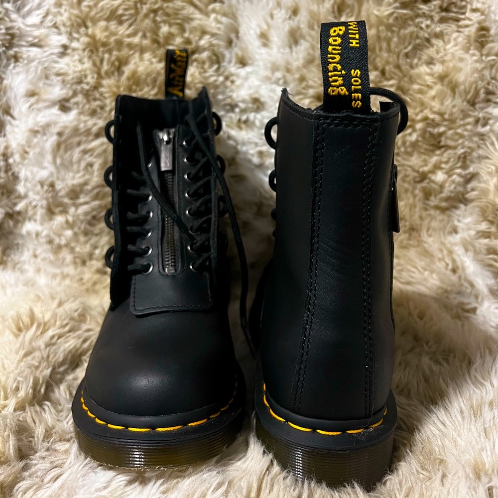 Dr. Martens Women's 1460 Pascal front Zip Arcadia Mid Calf Boot